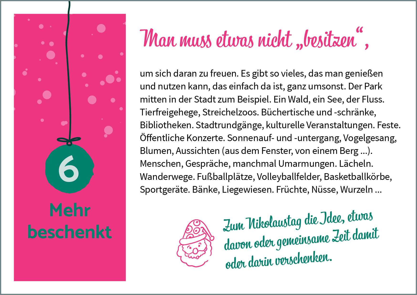 Weihnachtspost für mich! – 24 Ideen für das kleine Mehr im Advent